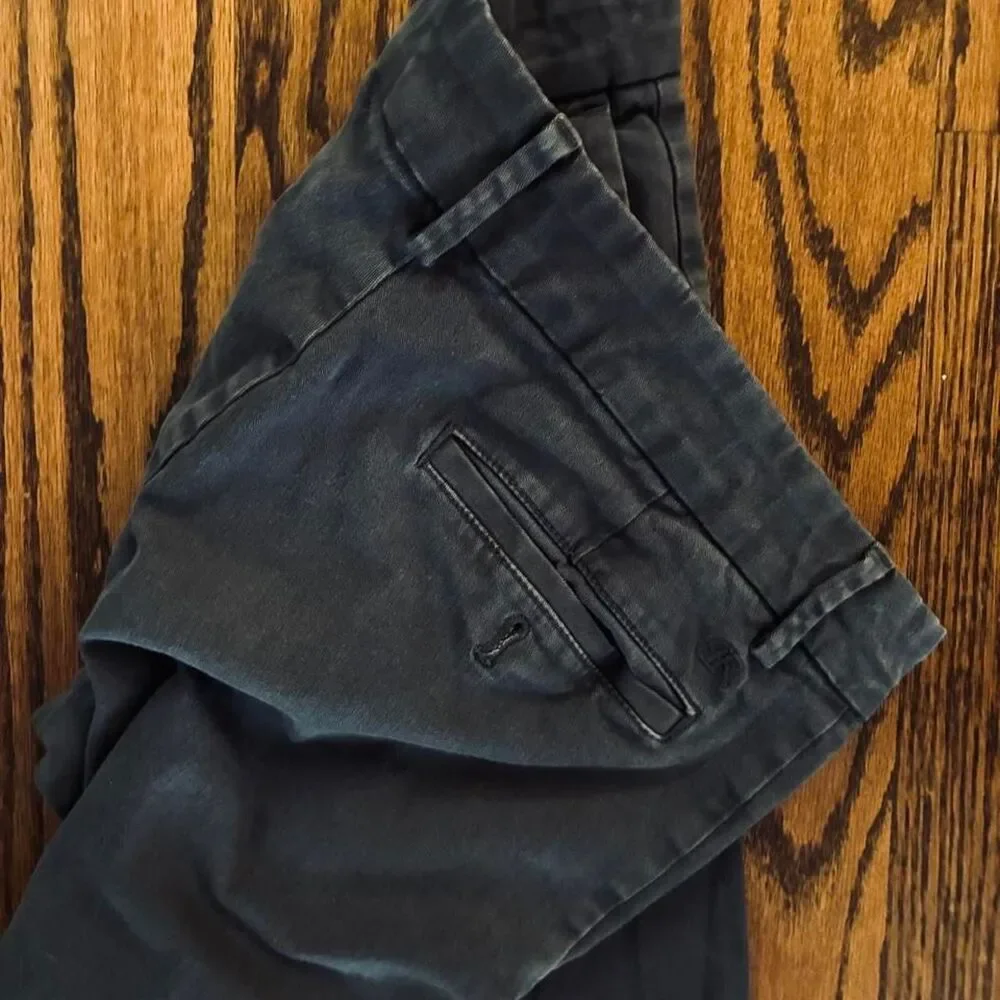 Banana-republic Men's Grey and Black Trousers